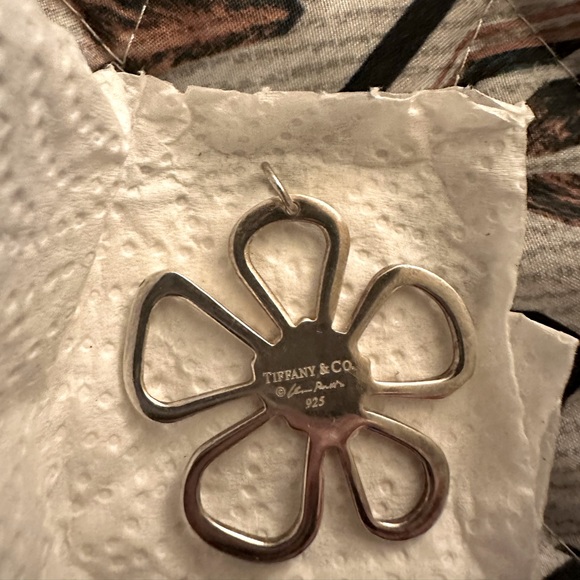 Rare Large Tiffany & Co 925 Perretti Flower Necklace charm - Picture 3 of 9